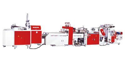 Double-Lane Fully Automatic Servo-Control High Speed T-Shirt Bag Making Machine with Packaging Device BJABP+PK2